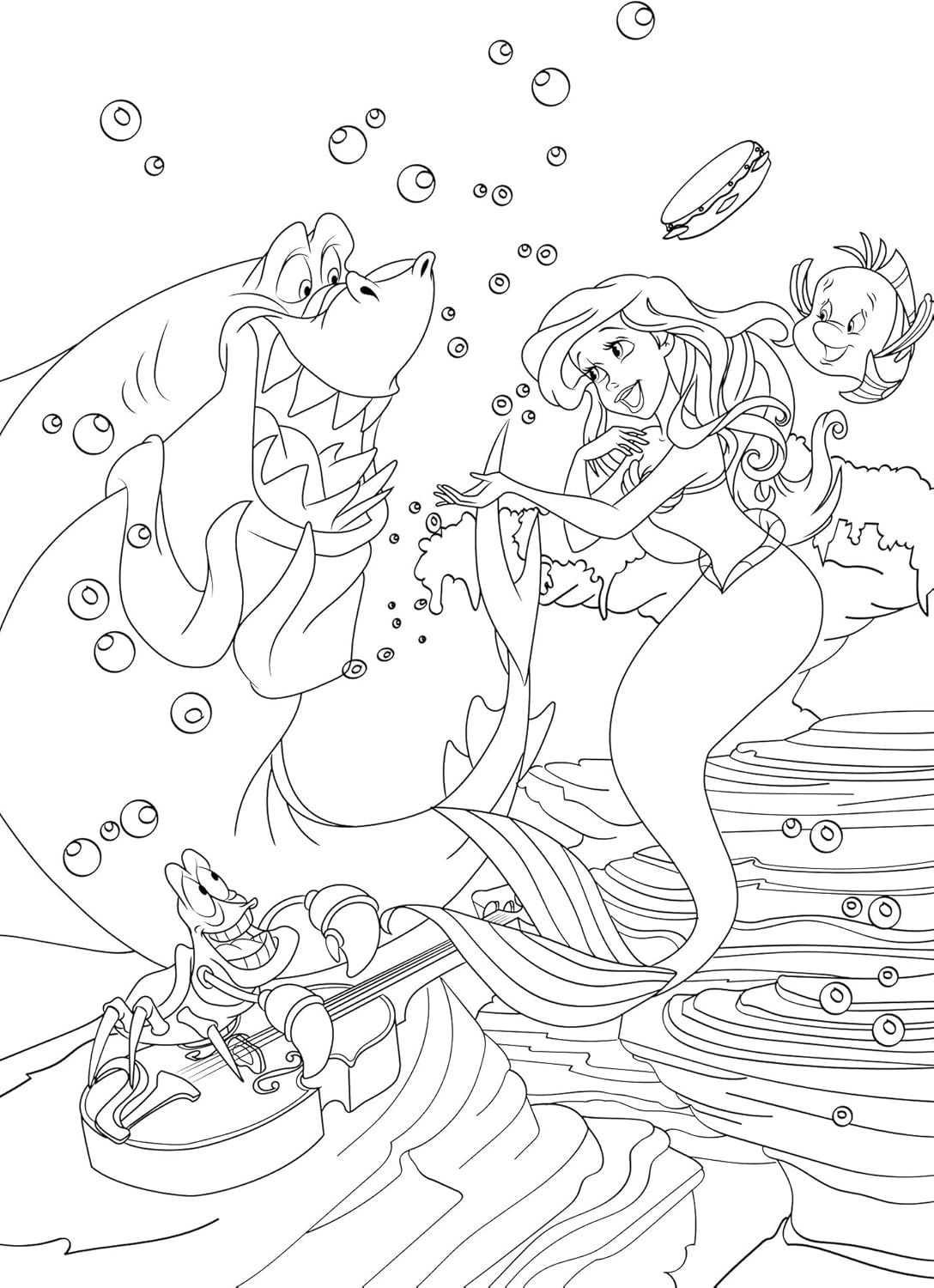 Grand Bloc Coloring Book: Little Mermaid