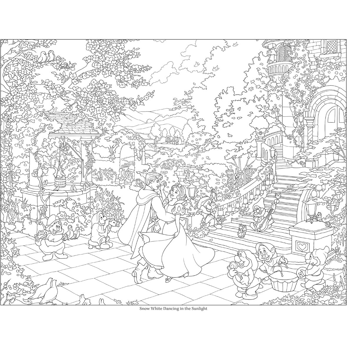 Disney Coloring Poster Book By Thomas Kinkade