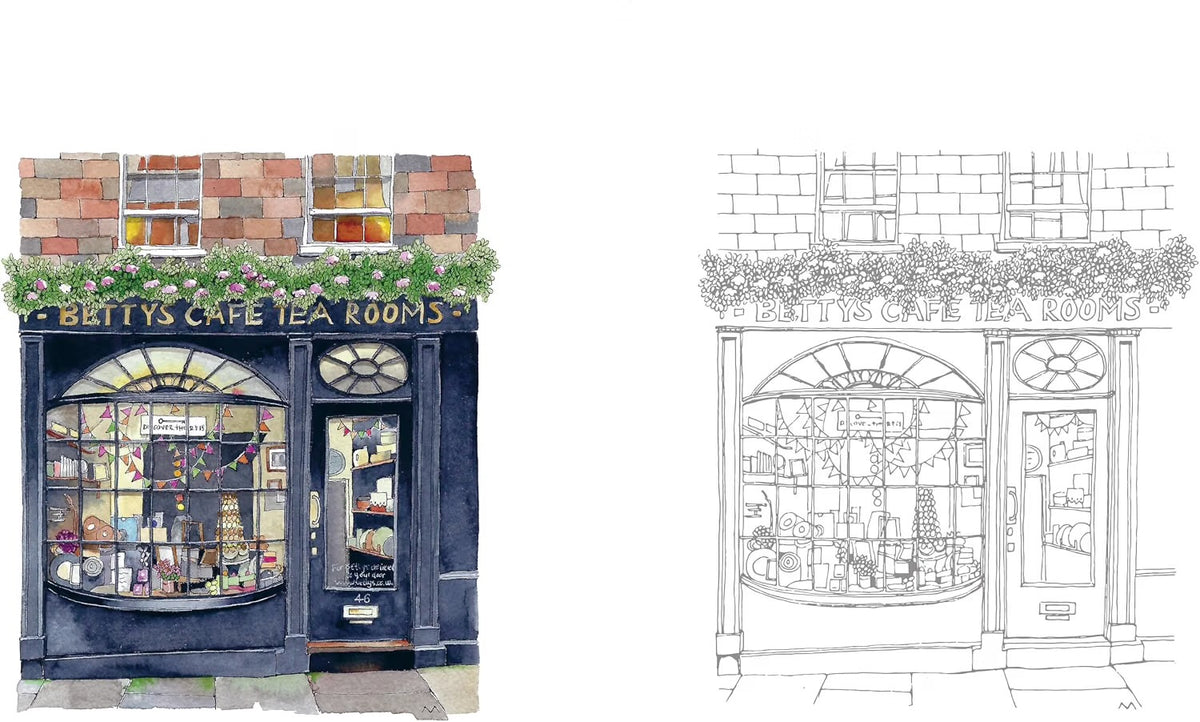 Urban Anna Watercoloring Book: Pretty Windows