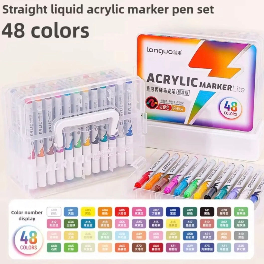 Languo Acrylic Markers Lite (48 Colors)