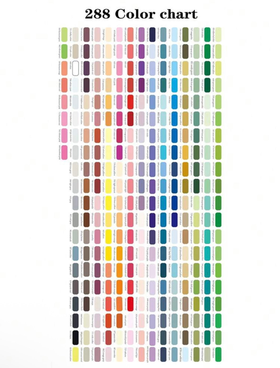 Acrylic Markers - 288 colors (Box)