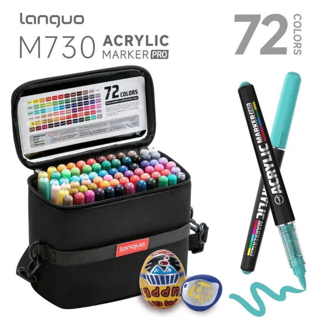 Languo Pro Acrylic Markers (72 colors)