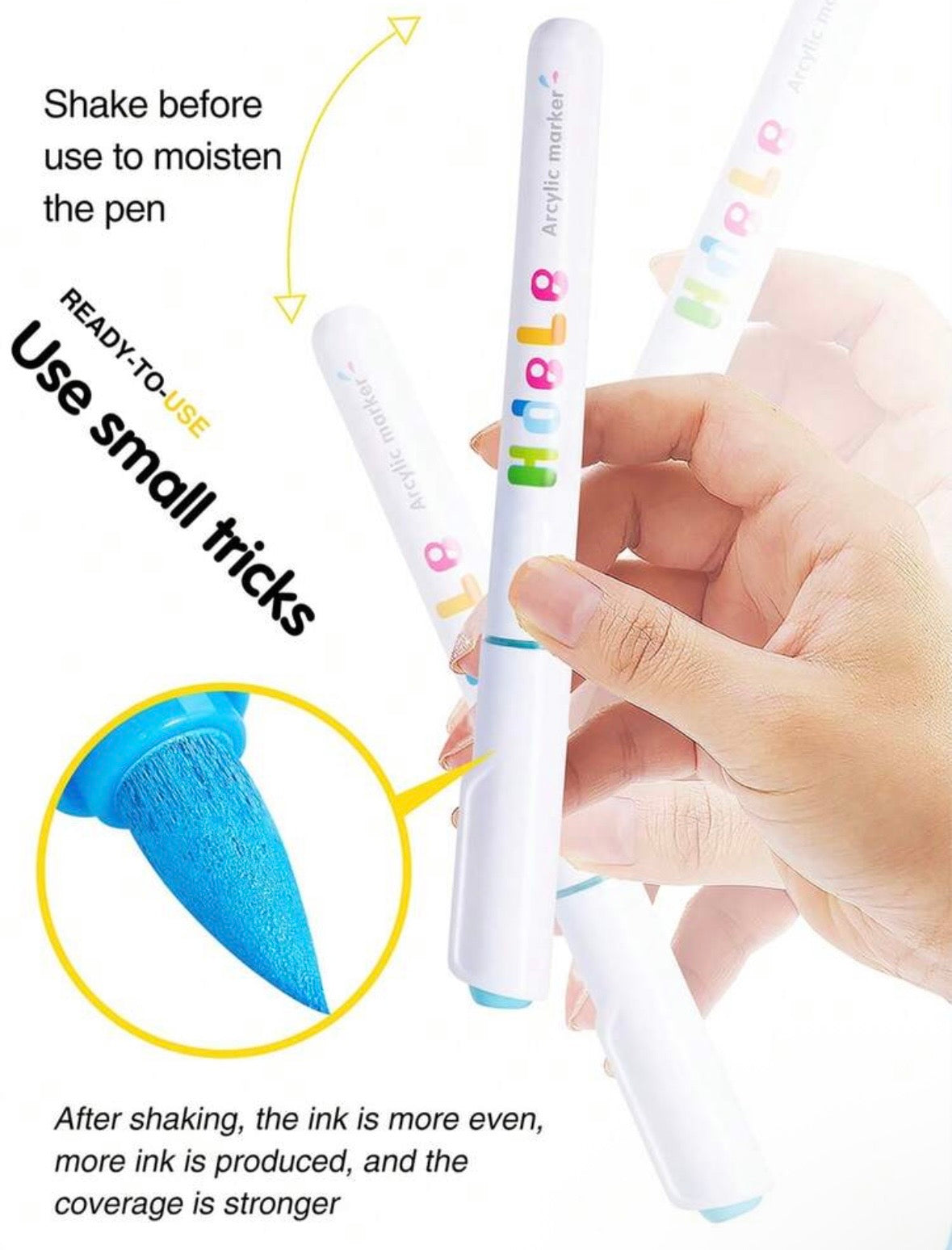 Hdele Acrylic Markers (240 colors)