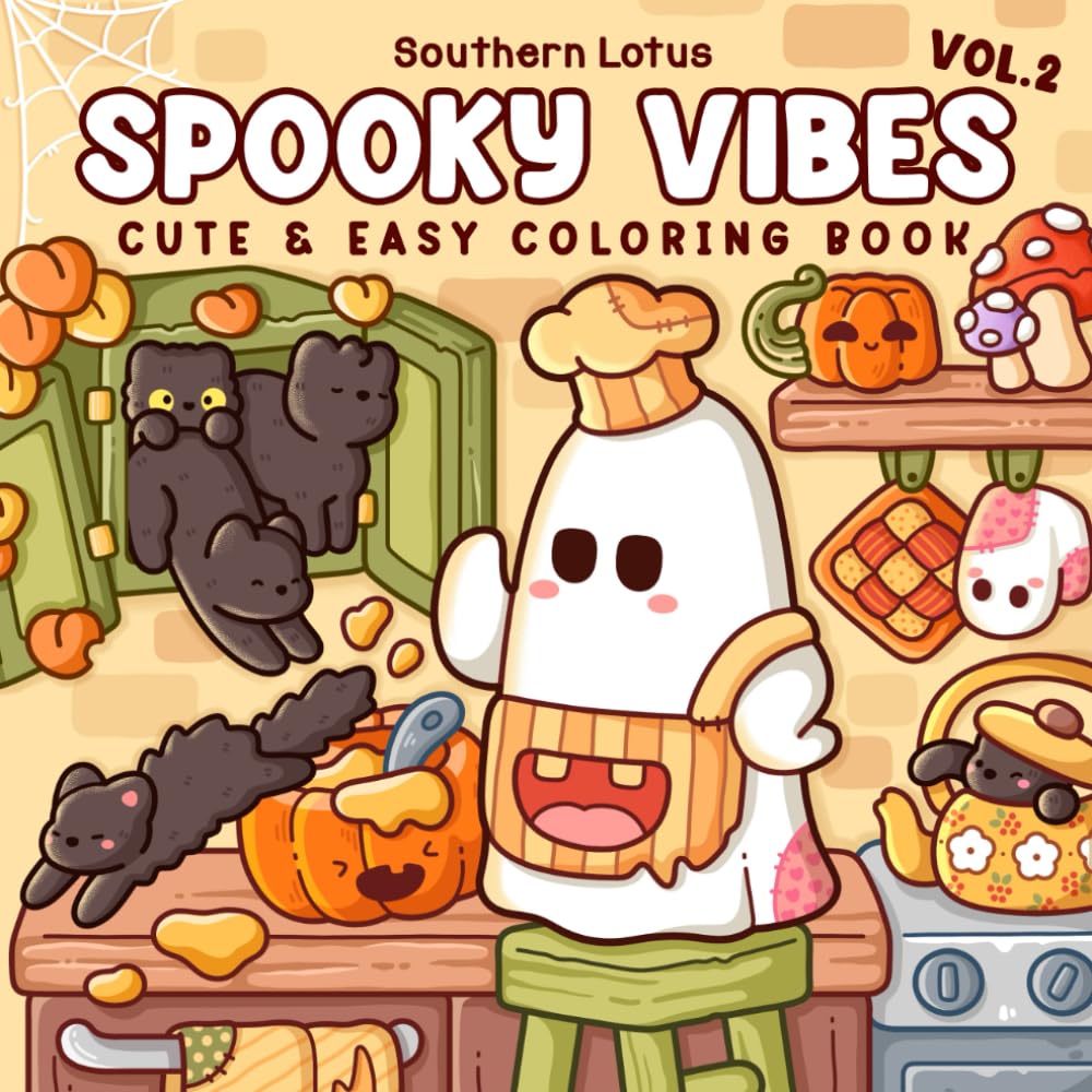 Alcohol Markers Coloring Book : Spooky Vibes