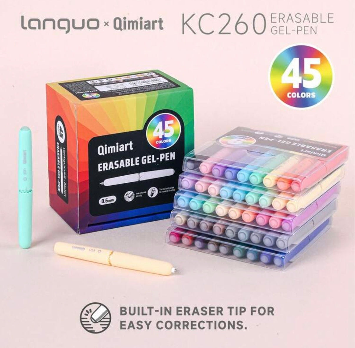 Languo Erasable Gel Pens (45 Colors)
