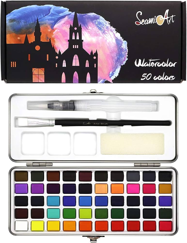 Seamiart Watercolors (50 Standard Colors)