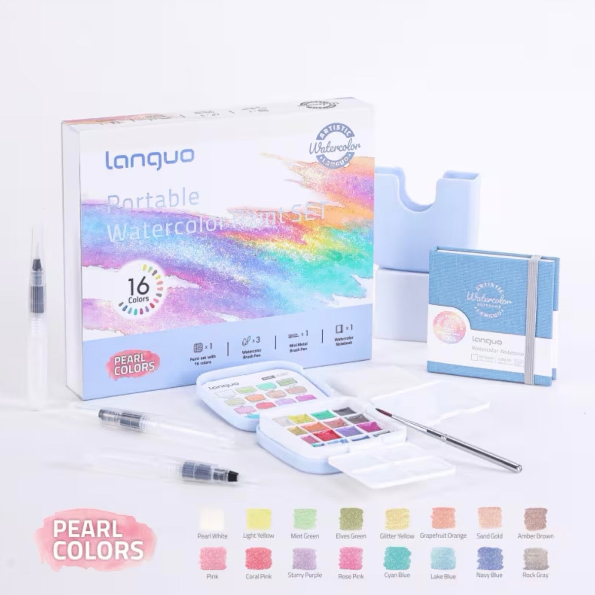 Watercolor Set (Pearl Colors)