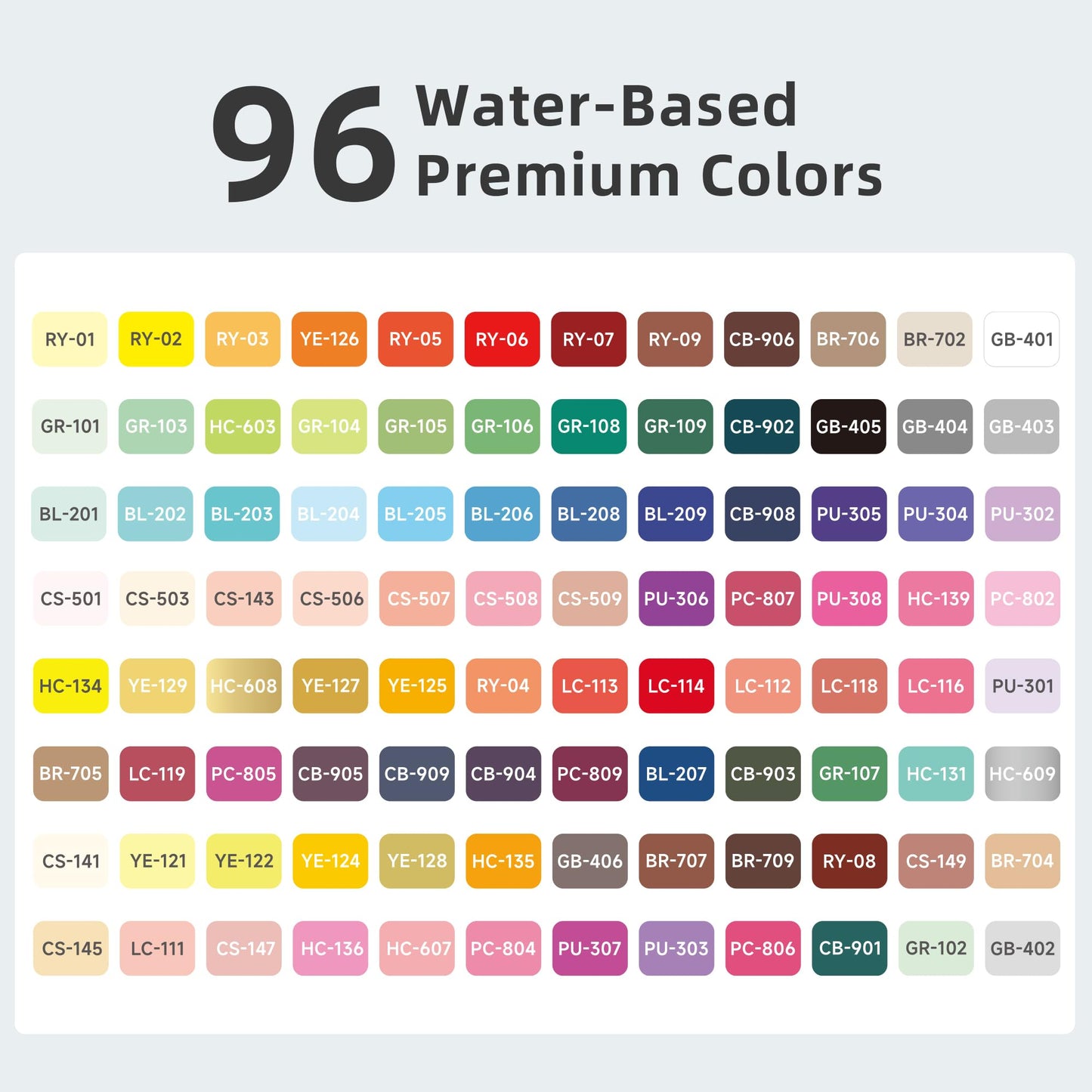 Languo Acrylic Markers (96 colors - Bag)