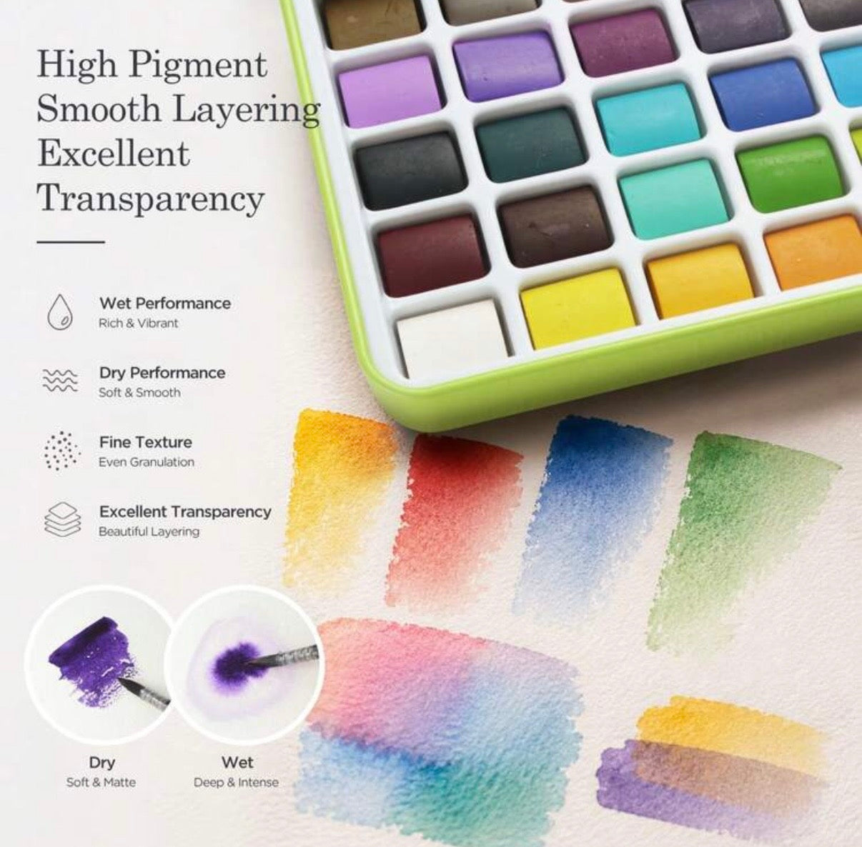 Seamiart Watercolors (90 Standard Colors)