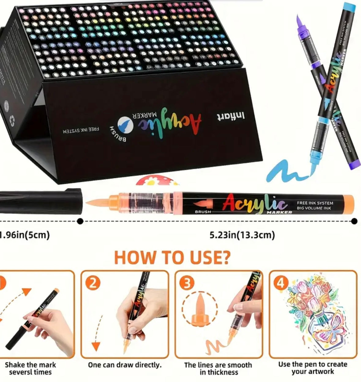 Infiart Acrylic Markers (240 colors)