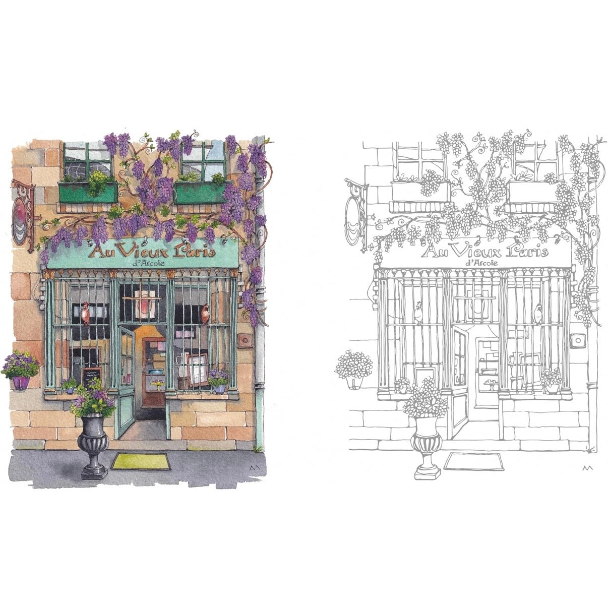 Urban Anna Watercoloring Book: From Paris With Love