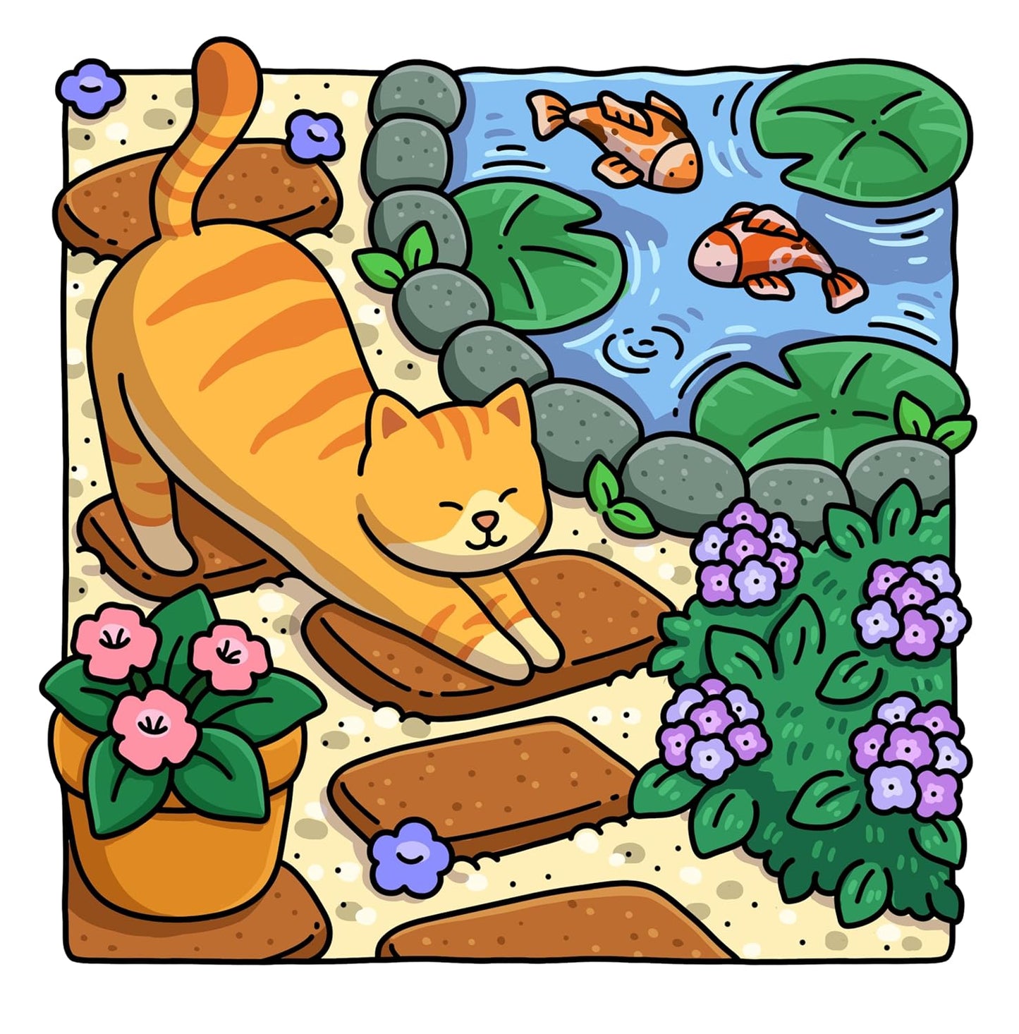 Alcohol Markers Coloring Book : Cat Moments