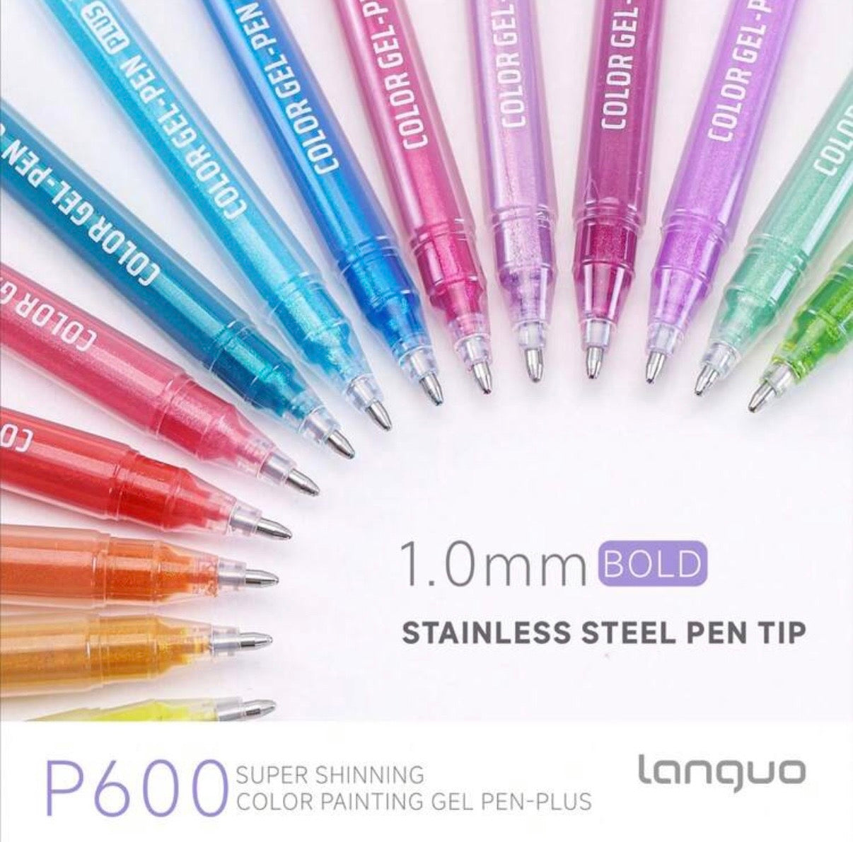 Languo Glitter Gel Pens (72 Colors)