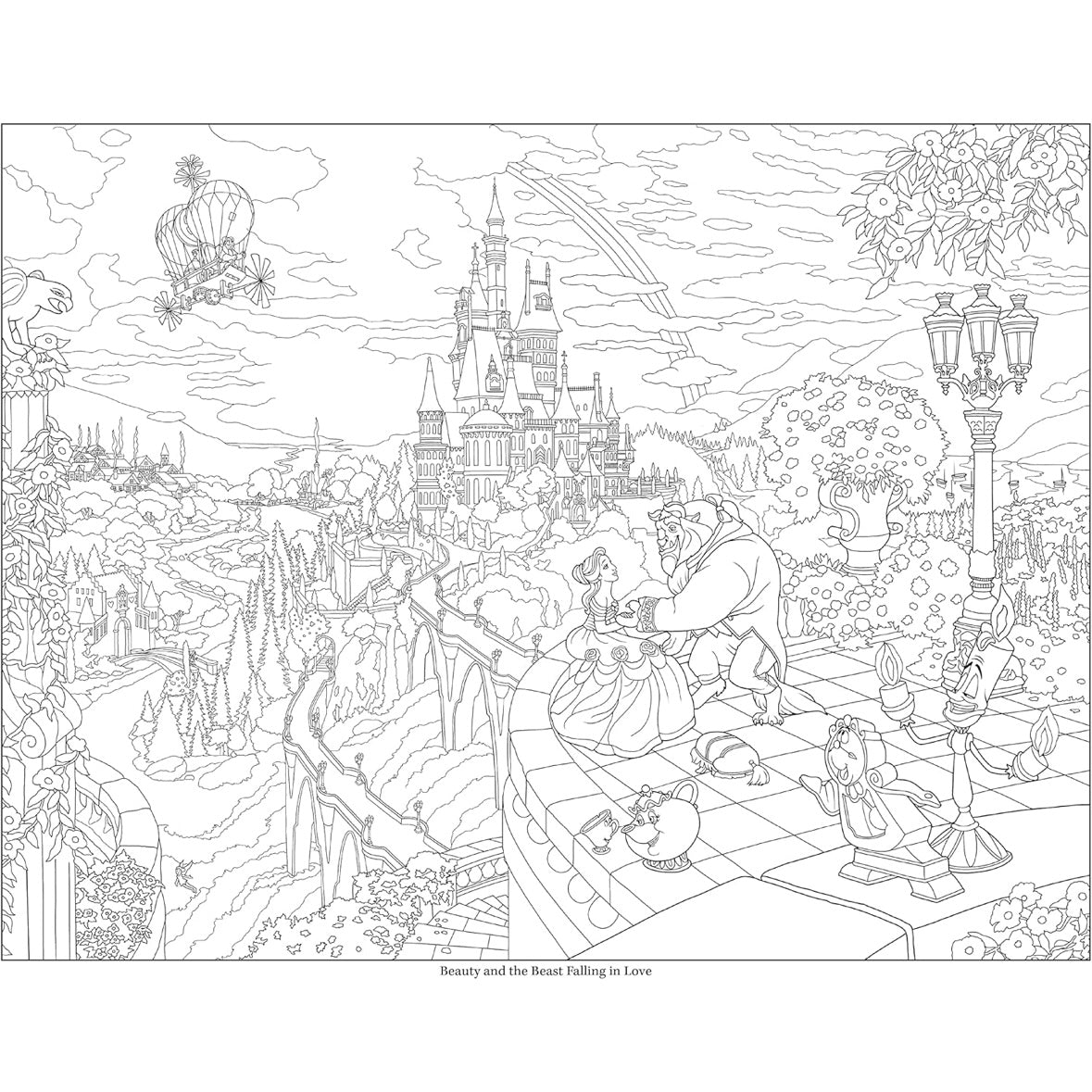 Disney Coloring Poster Book By Thomas Kinkade