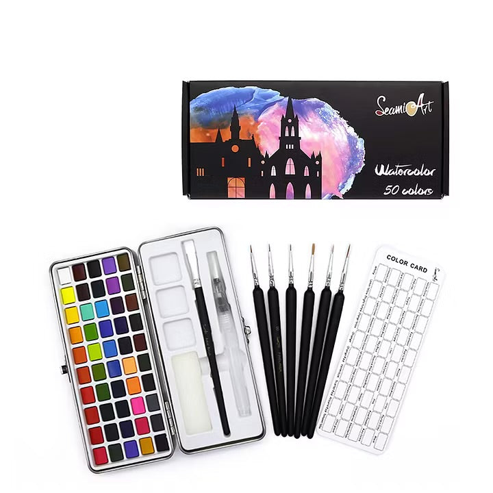 Seamiart Watercolors (50 Standard Colors)