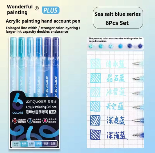 Languo Acrylic Gel Pens (Sea Salt Blue)