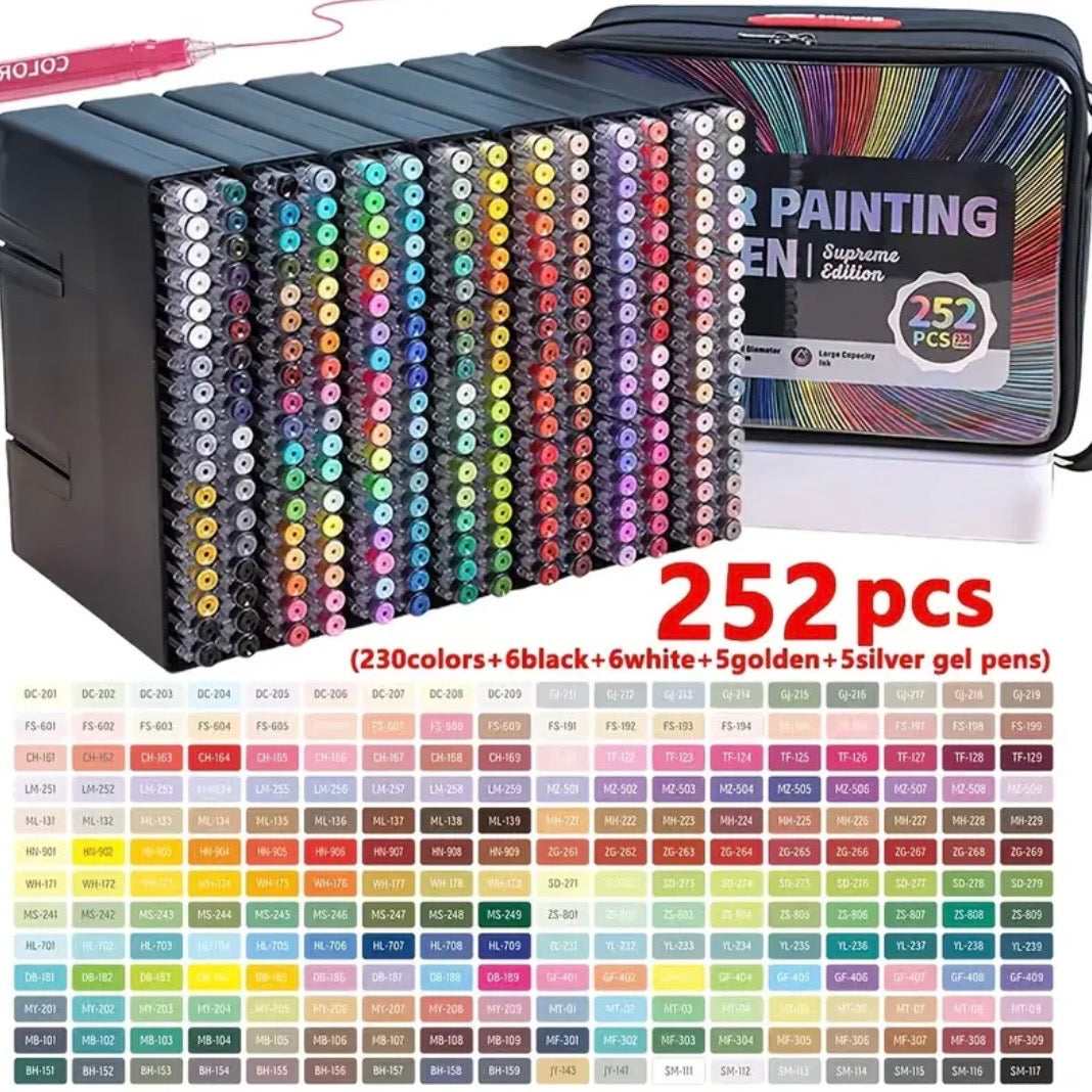 Languo X Qimiart Gel Pens (252 Colors)