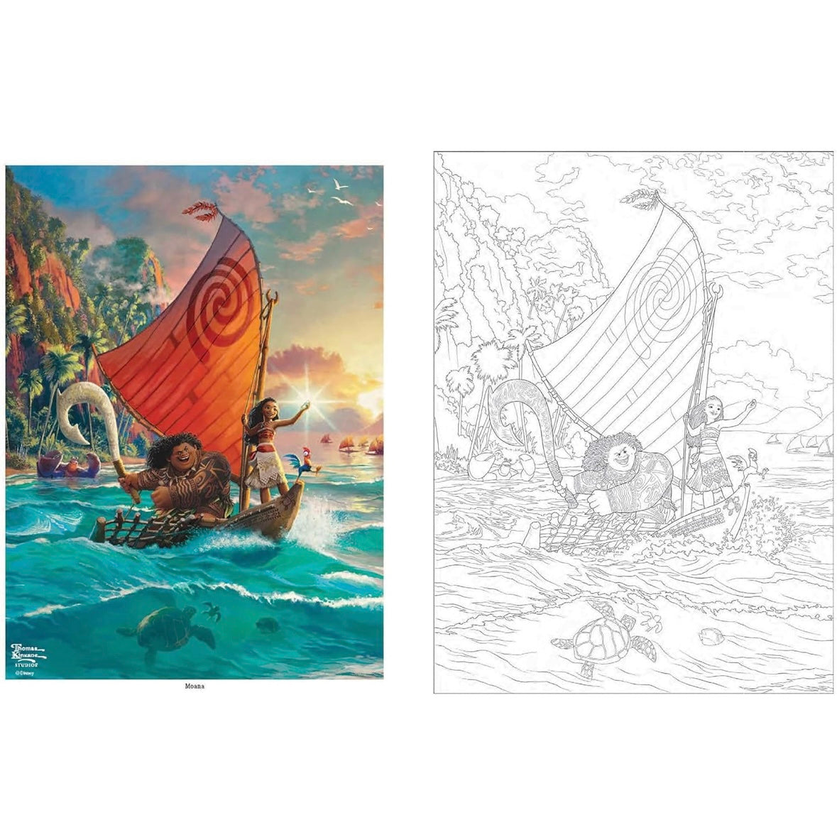 Disney Coloring Book By Thomas Kinkade