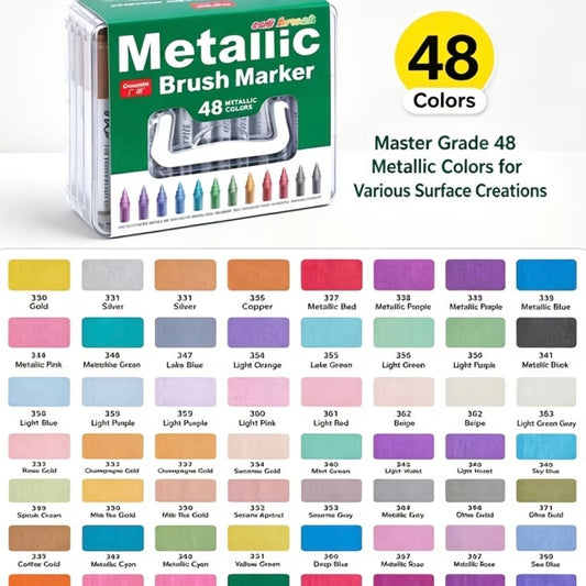 Guangna Metallic Acrylic Markers (48 Colors)