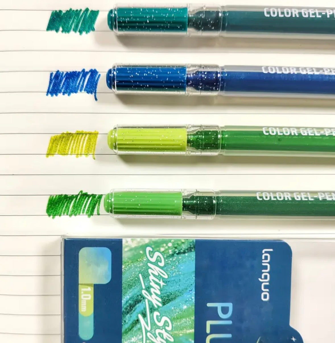 Languo Gel Pens - Shiny Effects (16 colors)