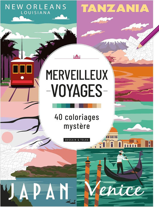 Marveilleux Mystery Coloring Book: Voyages