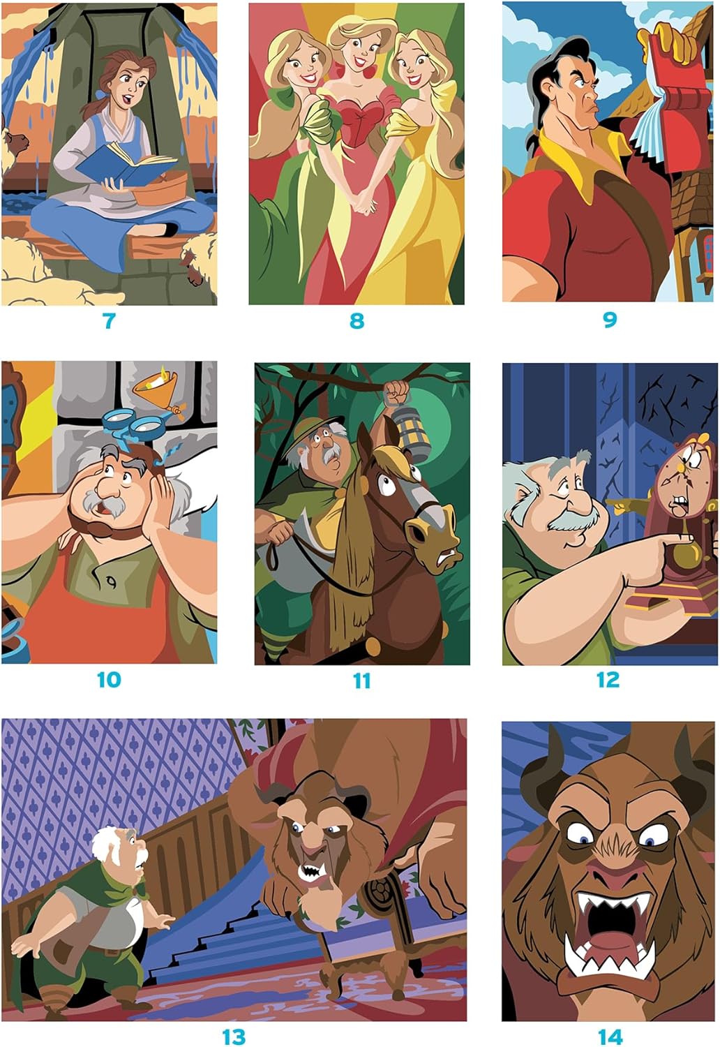 Coloriage Mystery Coloring Books  (Beauty & The Beast)