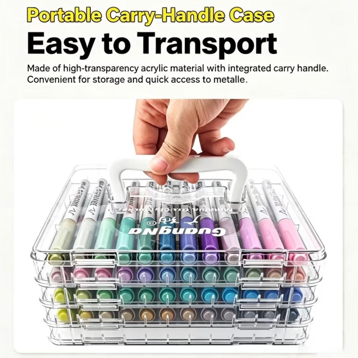 Guangna Metallic Acrylic Markers (48 Colors)