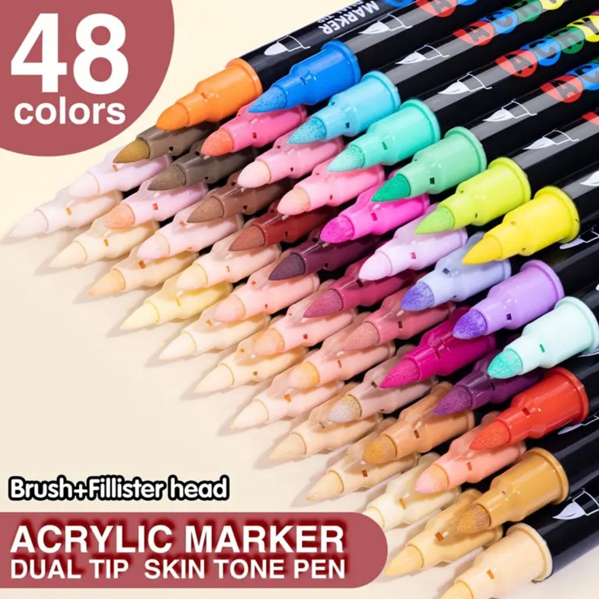 Acrylic Markers (Skin - 48 colors)