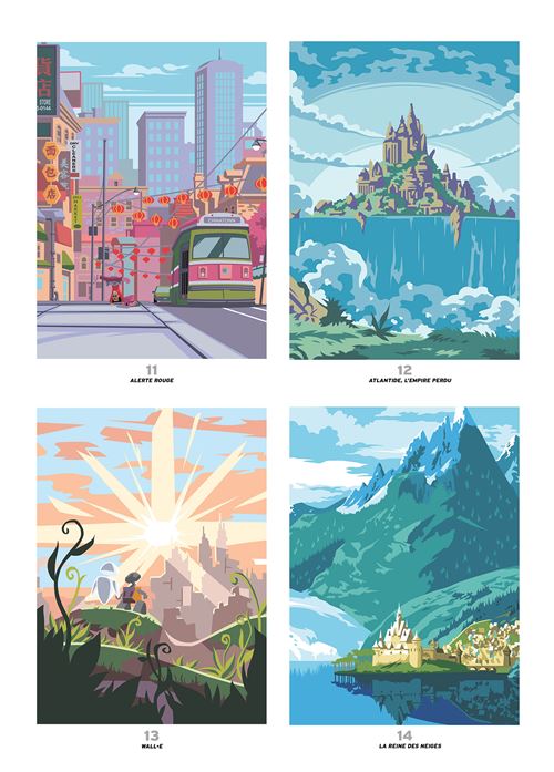Coloriage Mystery Coloring Books (Beautiful Disney Landscapes)
