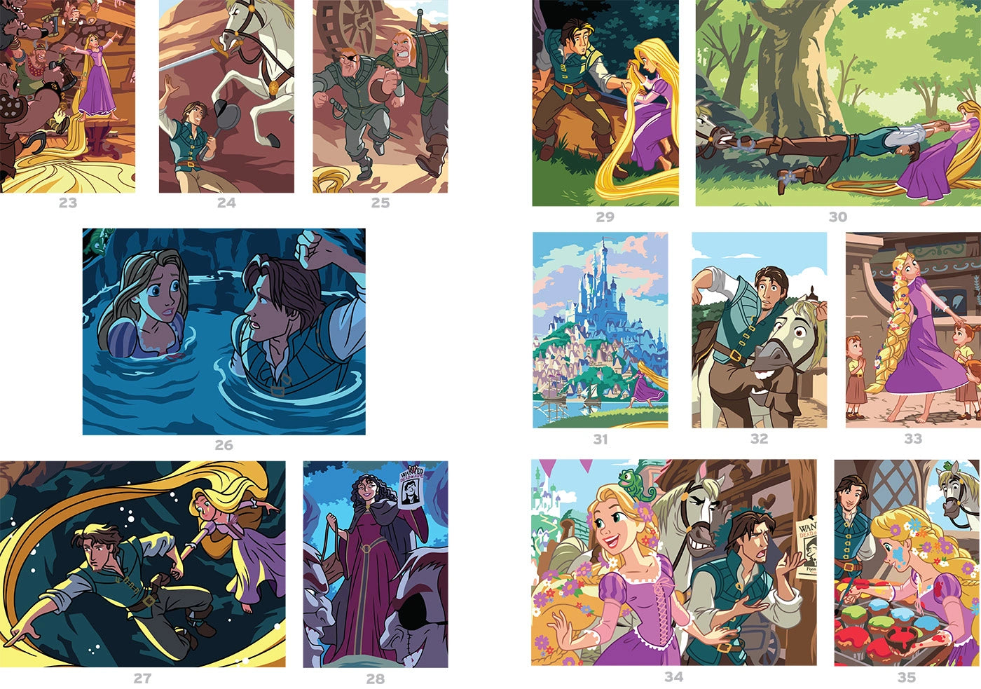 Coloriage Mystery Coloring Books (Rapunzel)