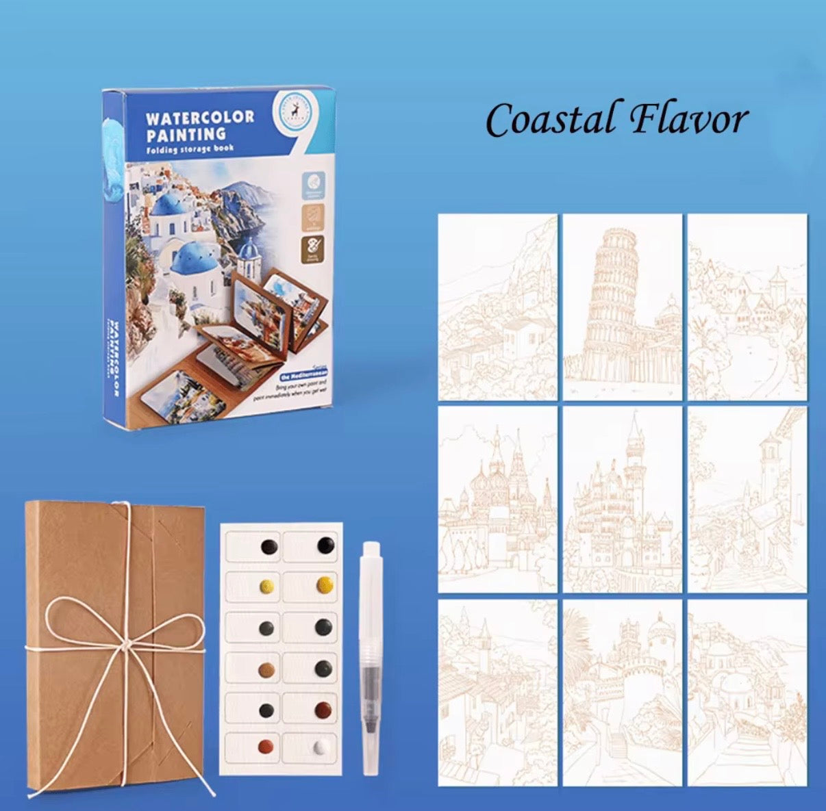 Watercolor Paper Set (Coastal)
