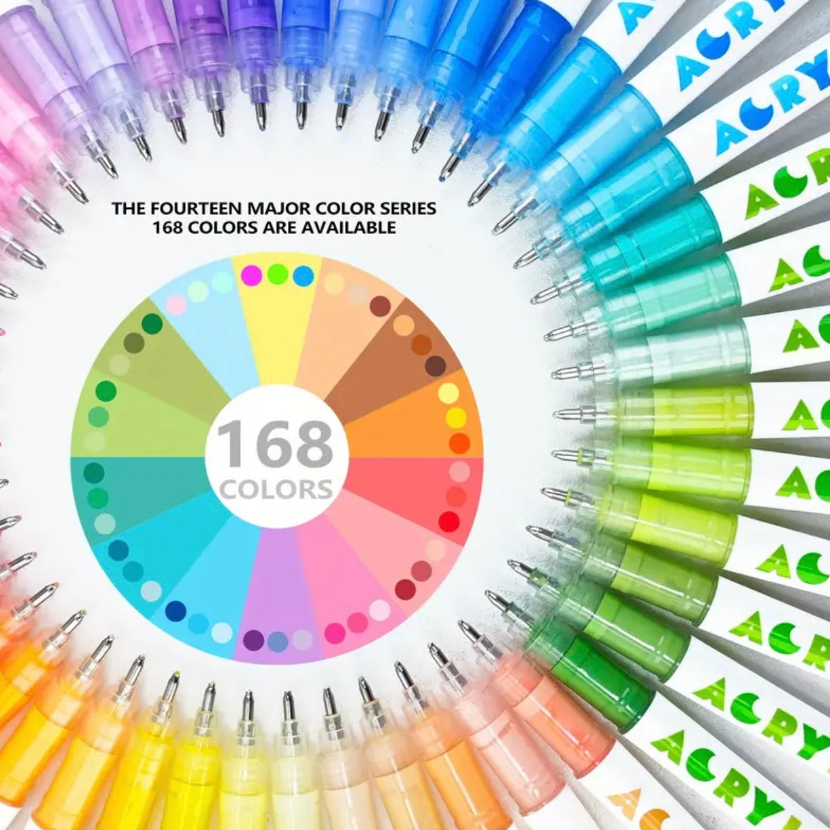 High Gloss Acrylic Pens (72 Colors)