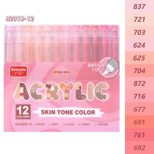 GuangNa Acrylic Markers (Pink Tones)