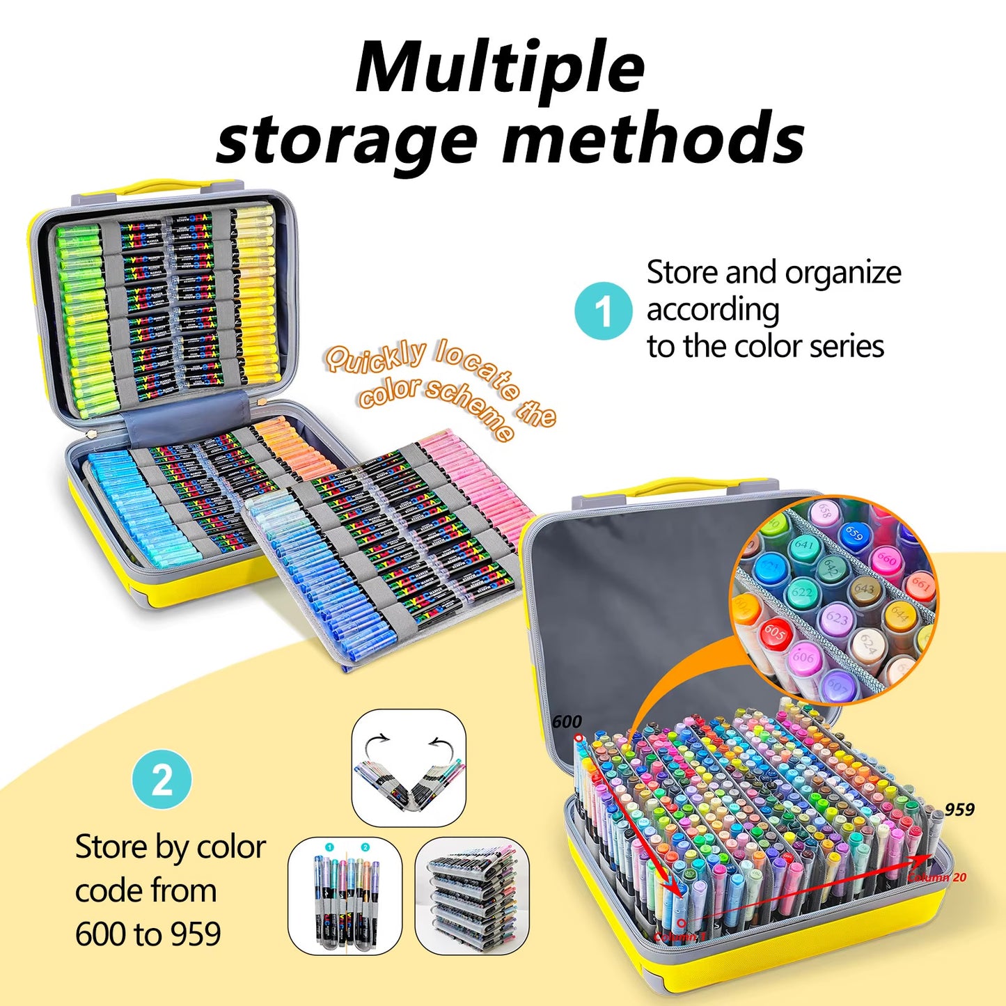 GuangNa Acrylic Markers - 360 colors (Brush)