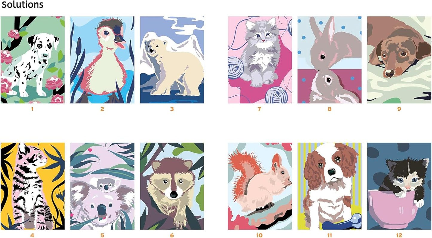 Coloriage Mystery Coloring Books (Adorable Animals)