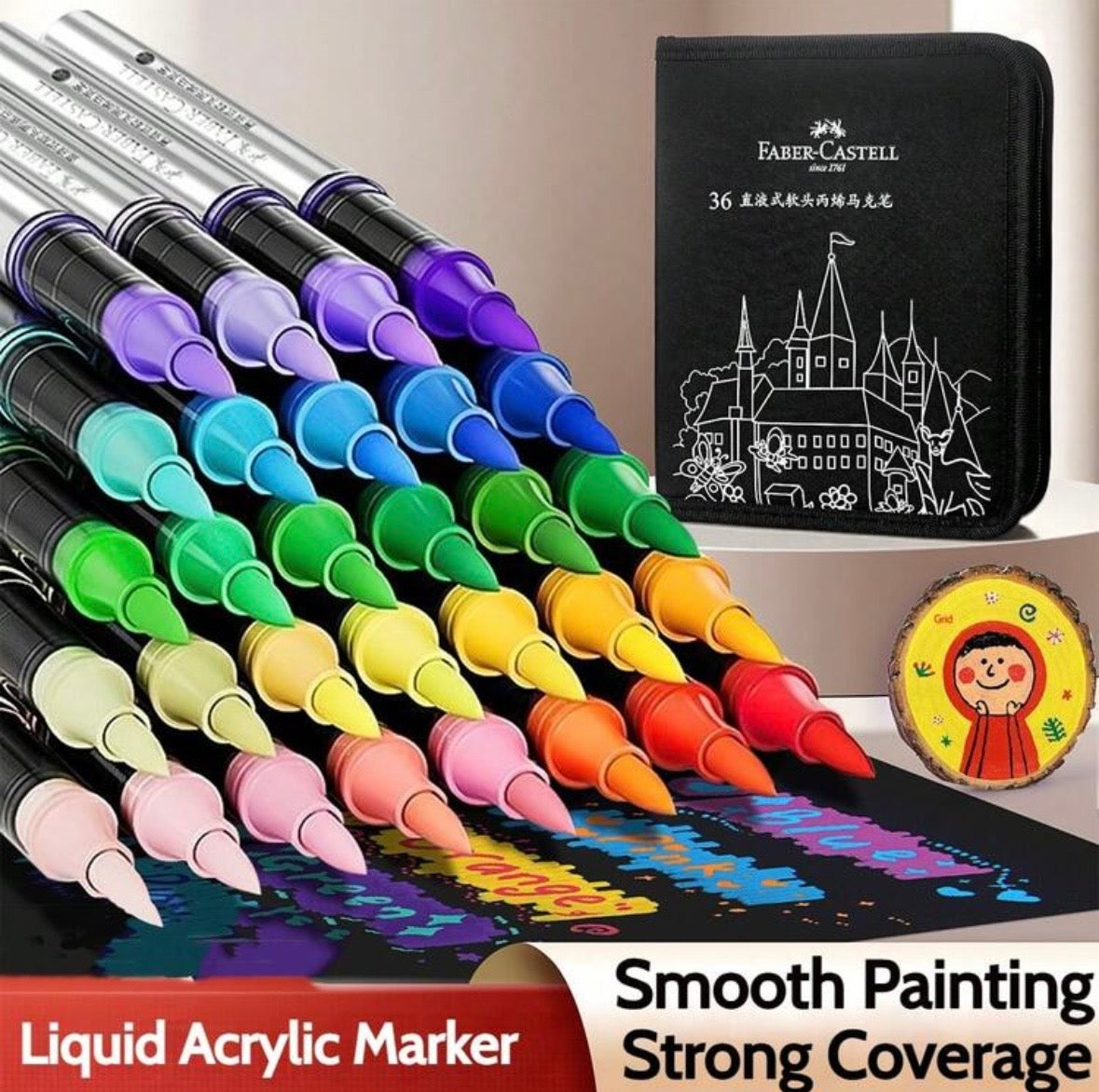 Faber Castell Acrylic Markers (80 Colors)