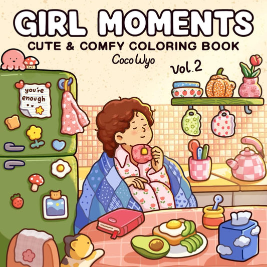 Alcohol Markers Coloring Book : Girl Moments