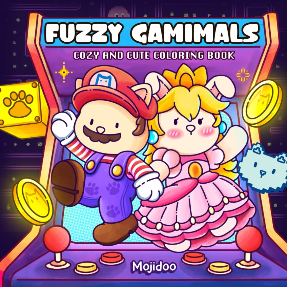Alcohol Markers Coloring Book : Fuzzy Gamimals