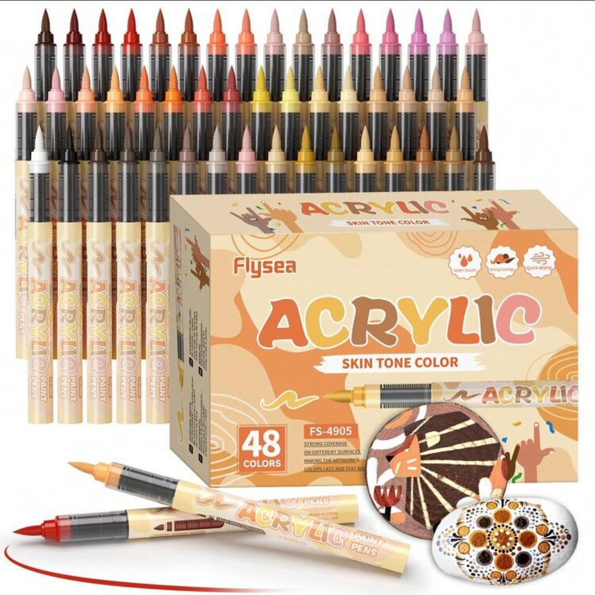 GuangNa Acrylic Markers (Skin - 48 Colors)