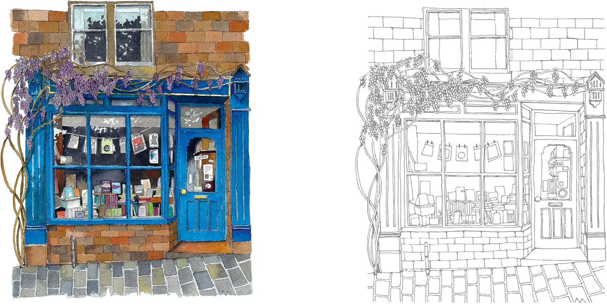 Urban Anna Watercoloring Book: Pretty Windows