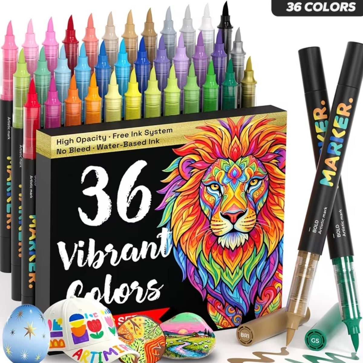 Acrylic Markers (36 Colors)