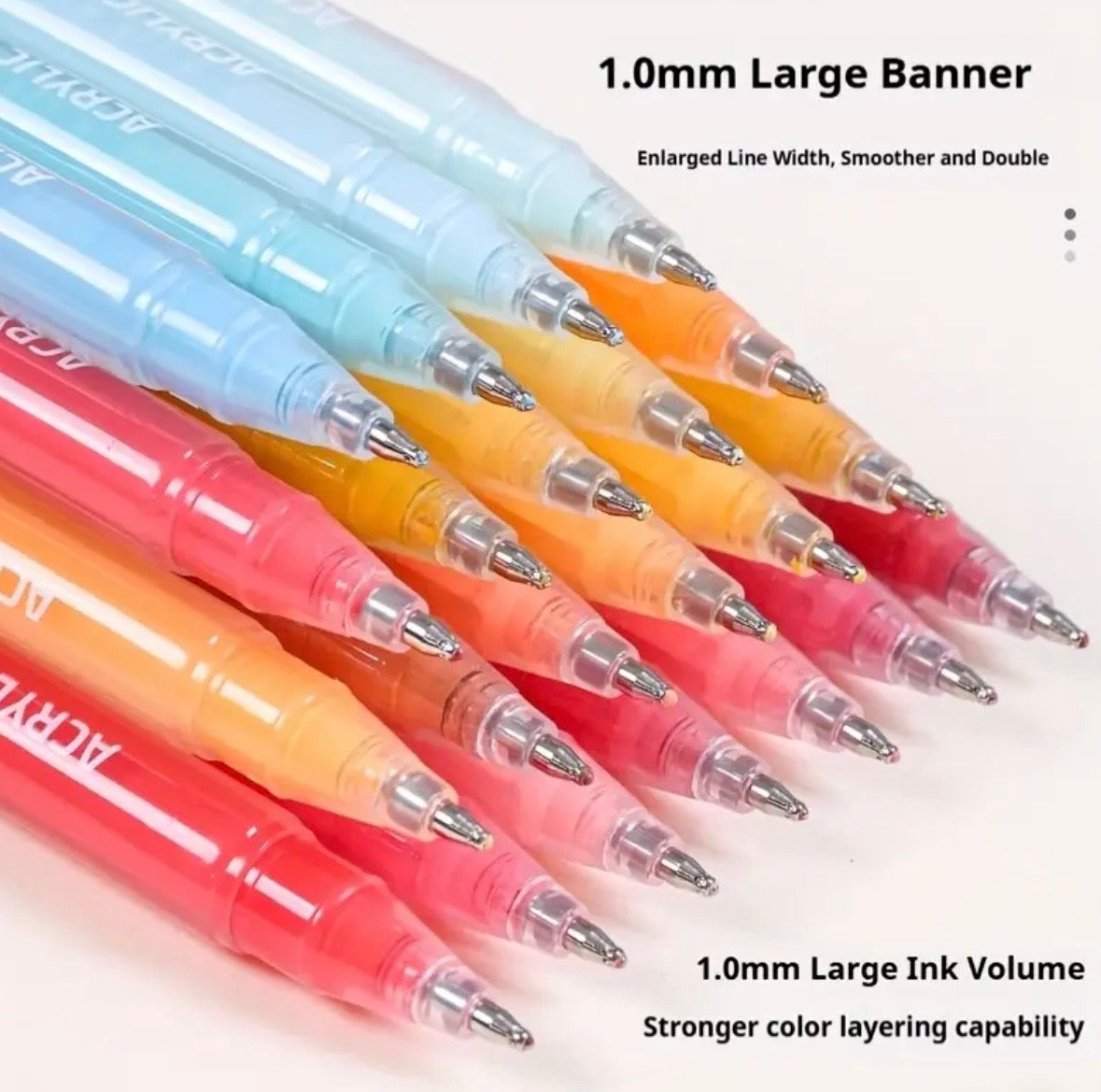 Languo Acrylic Gel Pens (Warm Yellow - 6 colors)