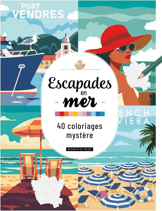Marveilleux Mystery Coloring Book: Escapades En Mar
