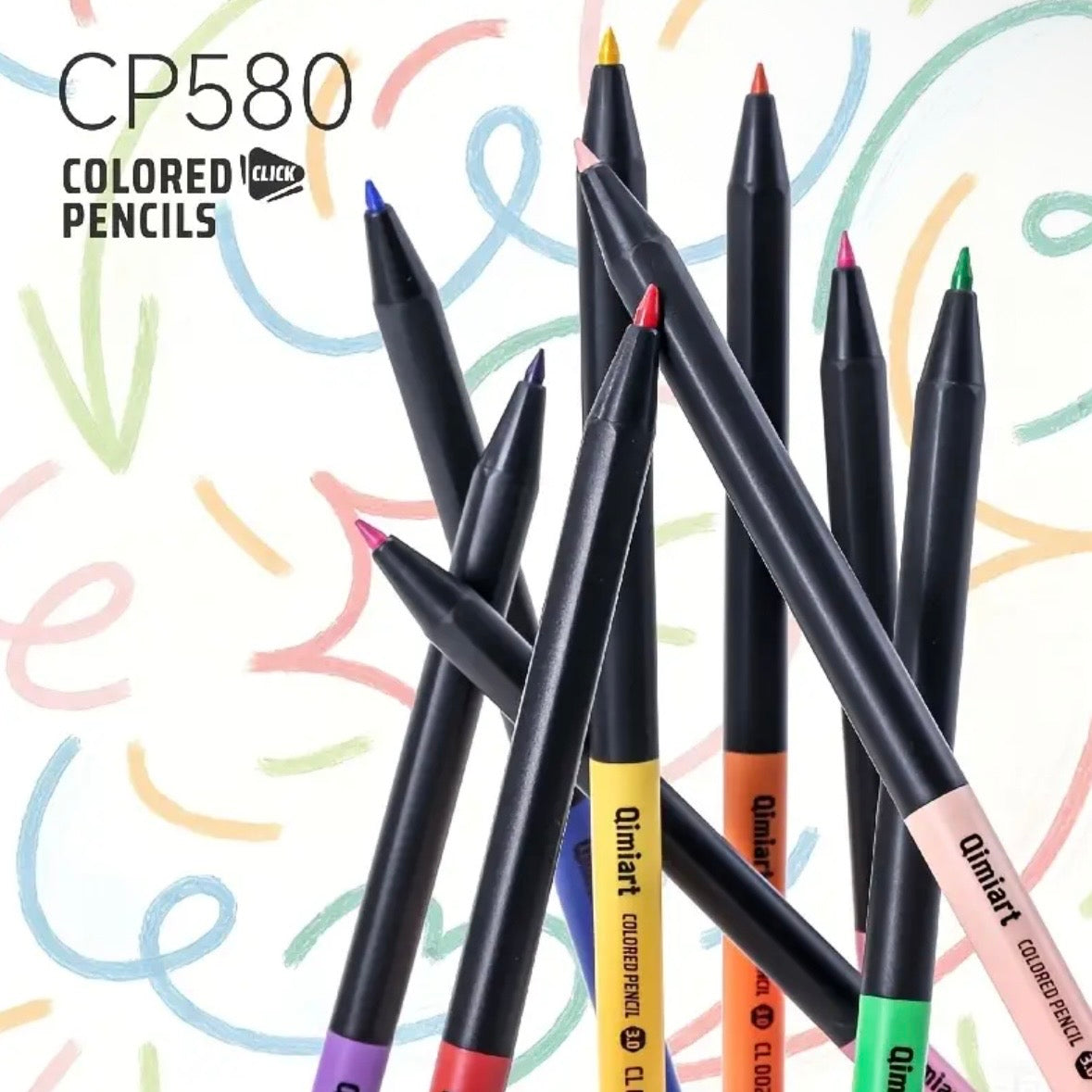 Qimiart Colored Pencils (96 colors) الوان خشبية شمعية