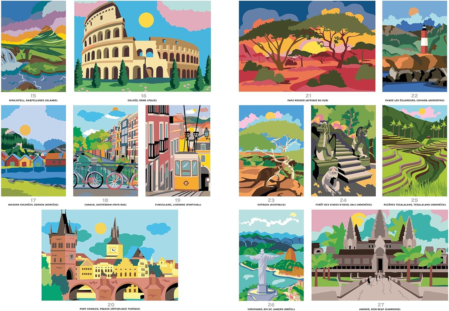 Coloriage Mystery Coloring Books (Travel Around The World)