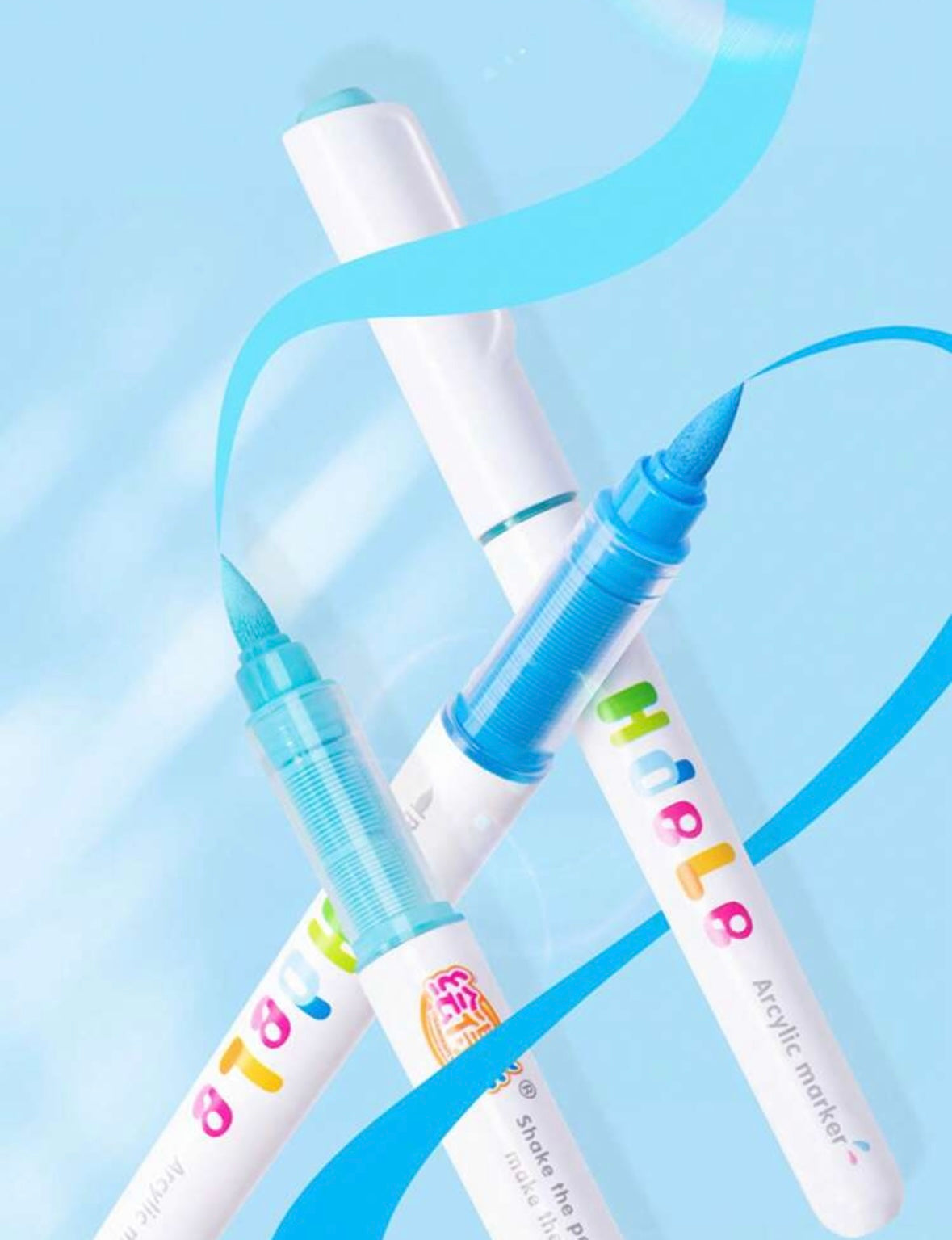 Hdele Acrylic Markers (120 colors - Pink Bag)