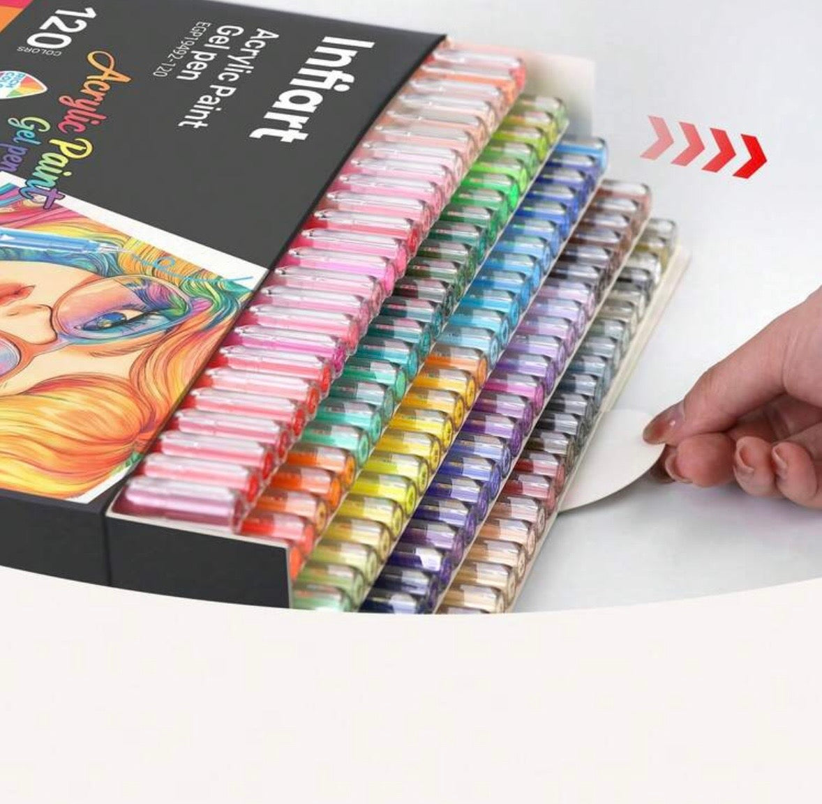 Infiart Acrylic Gel Pens (120 Colors)