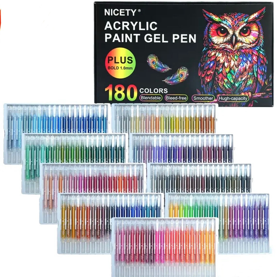 Nicety Acrylic Gel Pens (180 Colors)