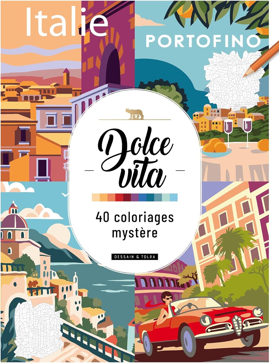 Marveilleux Mystery Coloring Book: Dolce Vita