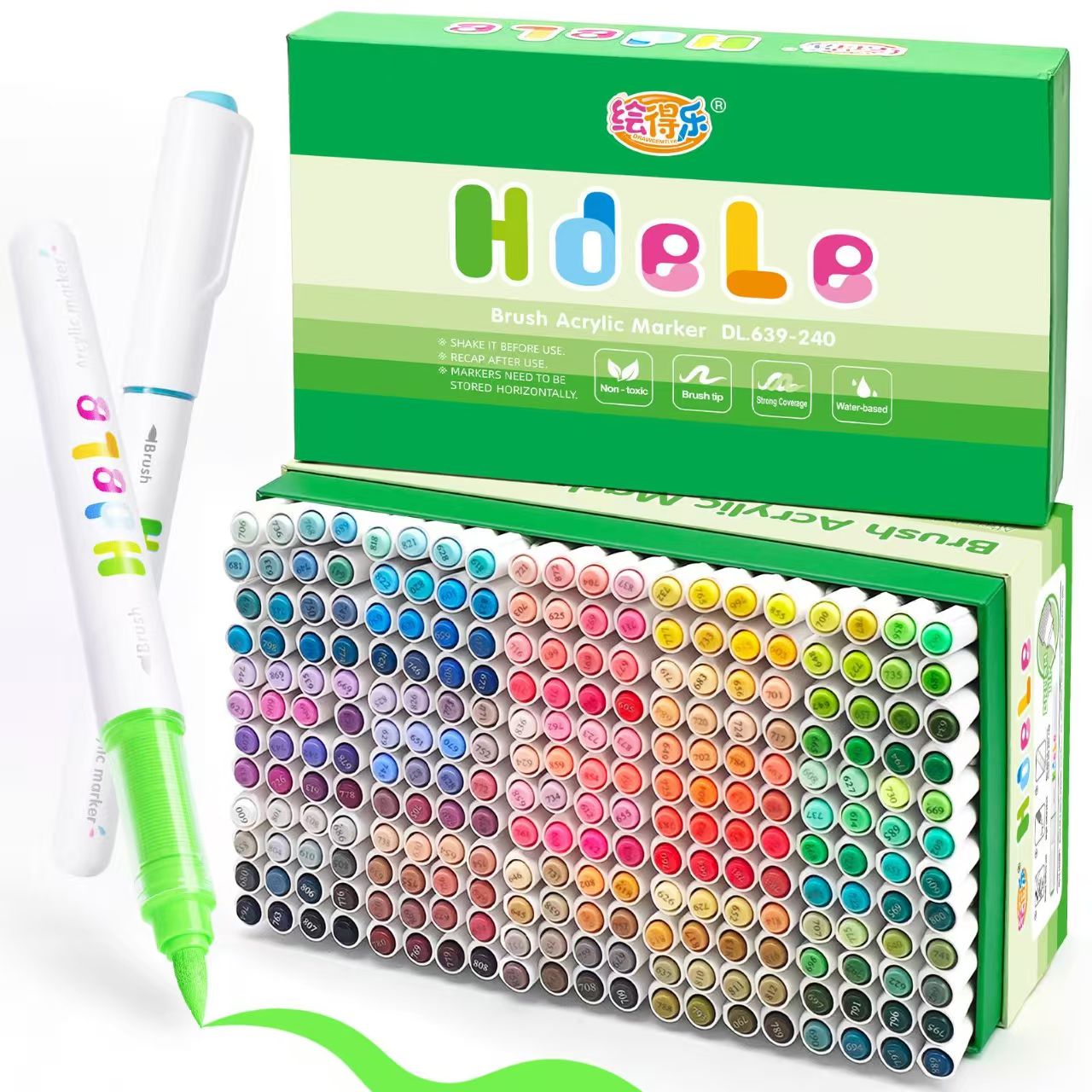 Hdele Acrylic Markers (240 colors)